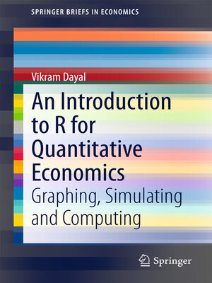 cover image of An Introduction to R for Quantitative Economics